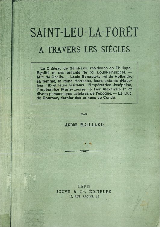 Cover of Saint-Leu-la-Foret A Travers les  Siecles 