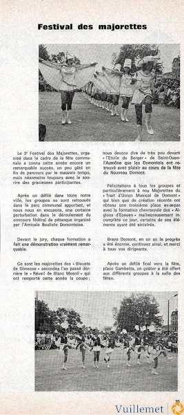 Festival des majoretttes 1972