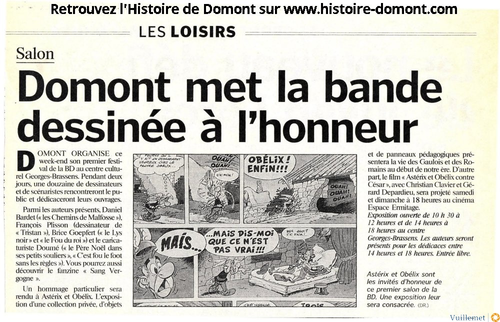 1 festival BD de Domont ( 2000 )