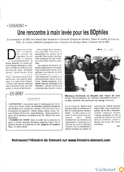 1 festival BD de Domont ( 2000 )