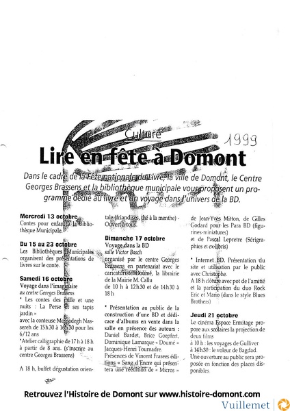 1 festival BD de Domont ( 2000 )