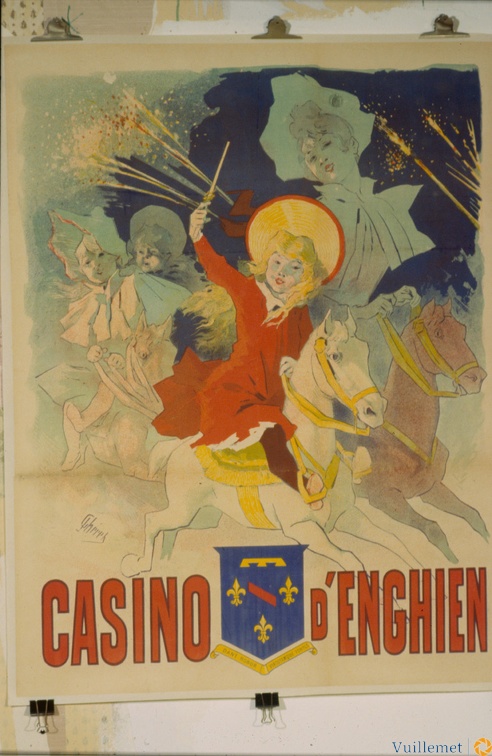 Casino d'Enghien  Paris 1891 1.35 m / 1.06 m