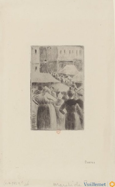 Marché de Pontoise : estampe C. Pissarro
Source: Bibliothèque National
marchepontoise.jpg
