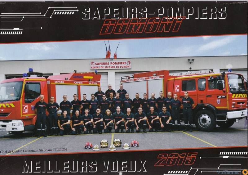 Calandrier 2015 Pompiers de Domont
