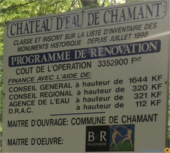 Chateau d'eau de Chamant